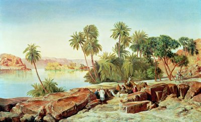 Philae on the Nile by Edward Lear